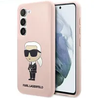 Etui Karl Lagerfeld Silicone Ikonik na Samsung Galaxy S23 - różowe