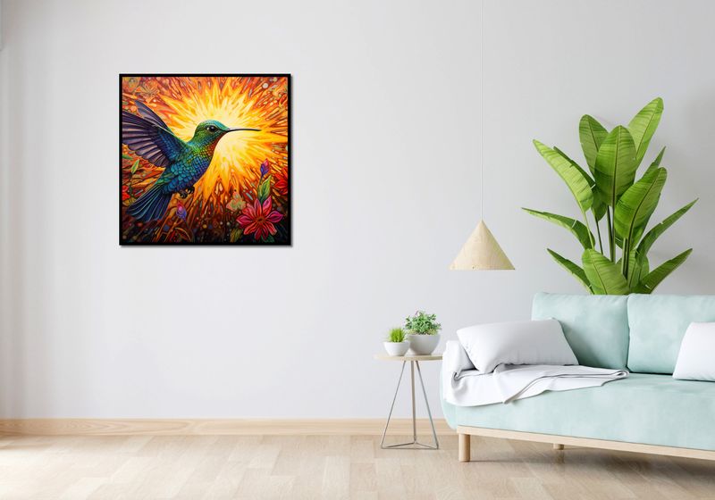 Plakat 80x80cm Koliber Barw zdjęcie 4