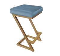 Hoker krzesło barowe ZETA LOFT METAL podstawa złota MG33