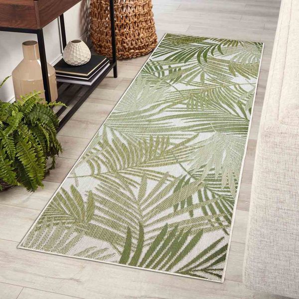 RUG/LU/VINEA/PALMS/CREAM+GREEN/70x300 zdjęcie 2