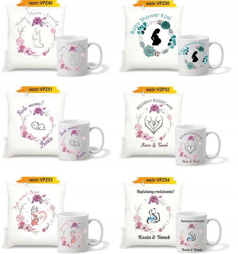 foto PODUSZKA KUBEK PREZENT na Baby Shower na Arena.pl