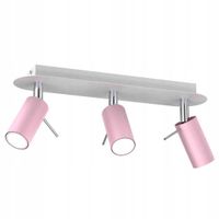 2X Lampa sufitowa PRESTON PINK/WHITE 3x mini GU10