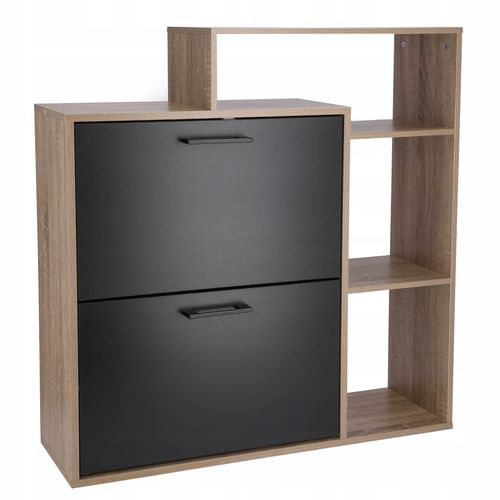 SZAFKA na buty regał 2 KOMORY OBUWIE komoda pojemna do przedpokoju REGAŁ na Arena.pl