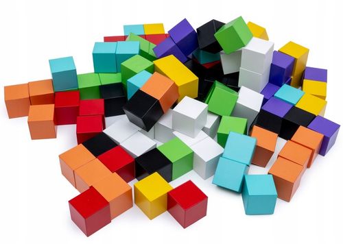 Klocki magnetyczne kostki STEM szcześciany konstrukcyjne 3d 96 elementów na Arena.pl