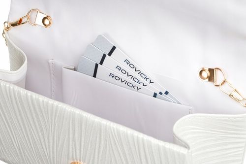 Kopertówka damska torebka wizytowa wieczorowa listonoszka z klapką Rovicky na Arena.pl