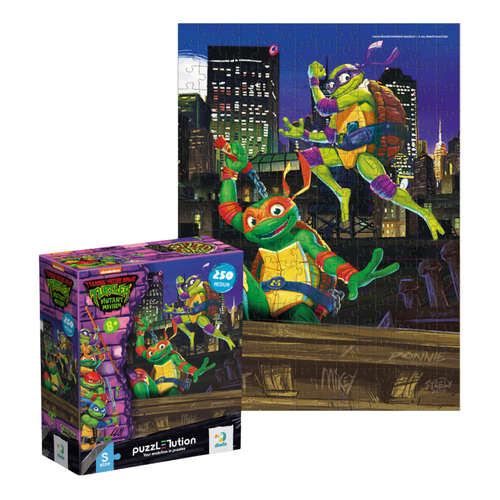 Puzzle ”Wojownicze Żółwie Ninja - Donatello I Michelangelo” 250 Elementów na Arena.pl