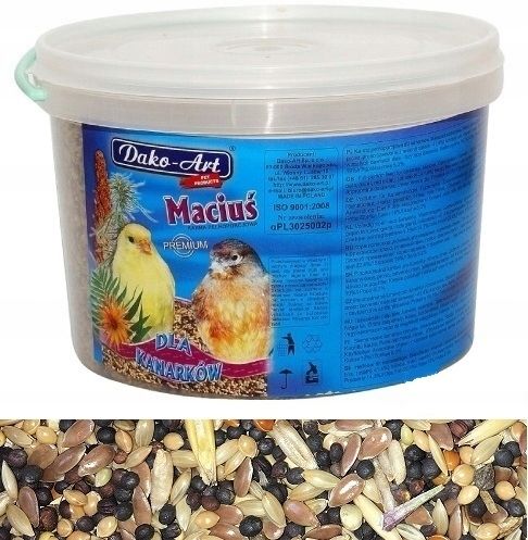 pokarm dla kanarków karma kanarek wiaderko 3 litr #210 na Arena.pl