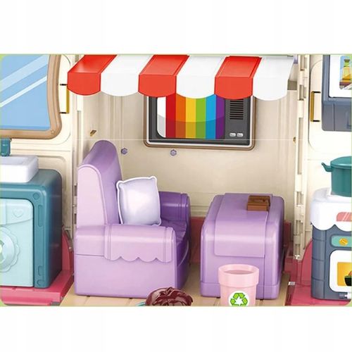 SAMOCHÓD TURYSTYCZNY KAMPER ZESTAW KEMPINGOWY FIGURKI DOMEK PIKNIK MELODIE na Arena.pl