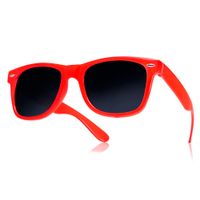 Okulary przeciwsłoneczne WAYFARER nerdy kujonki # CZERWONE