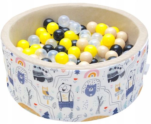 Suchy basen z piłkami kulkami 200szt dla dzieci piłeczkami 80x30 kojec na Arena.pl