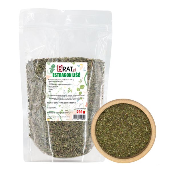 Estragon liść świeży suszony 200g zdjęcie 1