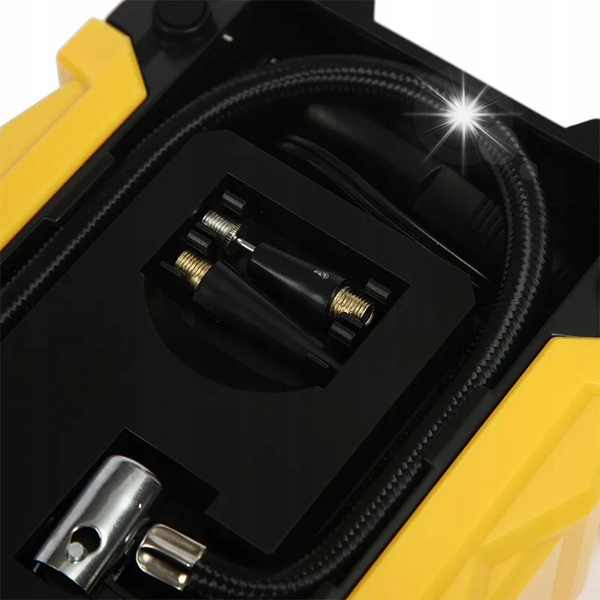 KOMPRESOR SAMOCHODOWY POMPKA SPRĘŻARKA LED do kół 12V LCD zdjęcie 1