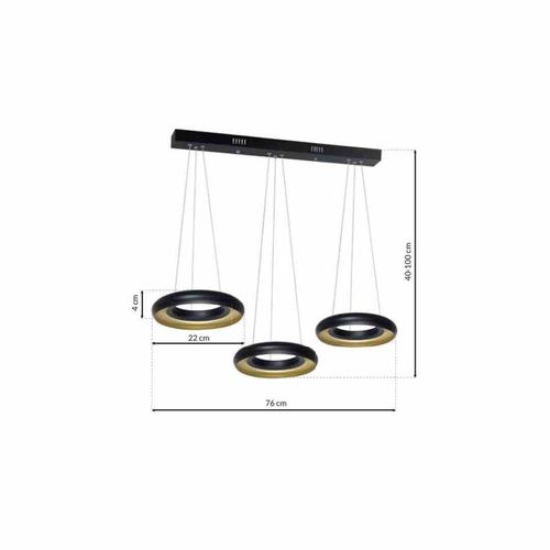 LAMPA WISZĄCA RONDO NERO 36W LED na Arena.pl