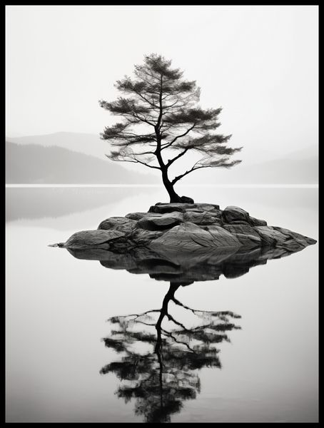 Plakat 60x80cm Samotne Drzewo zdjęcie 2