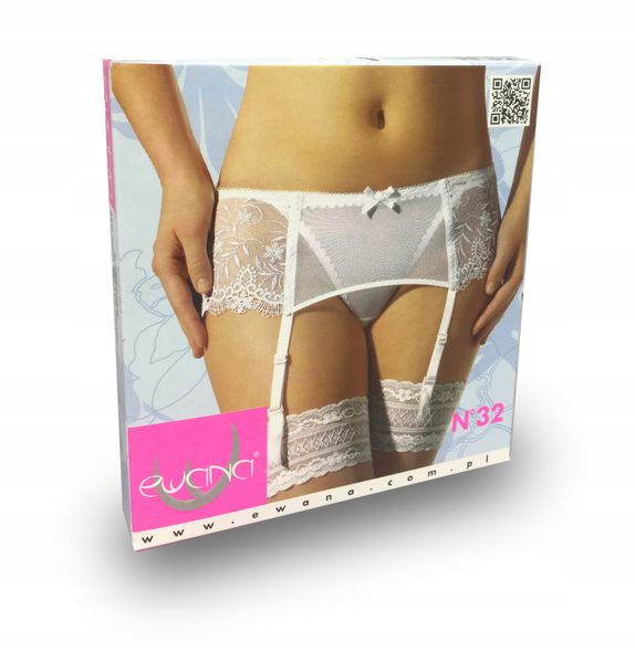 Ewana 032 Luksusowy Pas do Pończoch Czarny XL zdjęcie 4