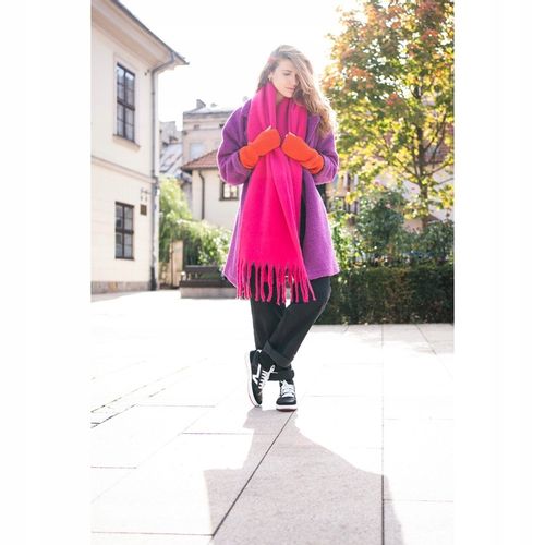 Rękawiczki Damskie Młodzieżowe Mitenki Bez Palców Długie Miękkie Casualowe na Arena.pl