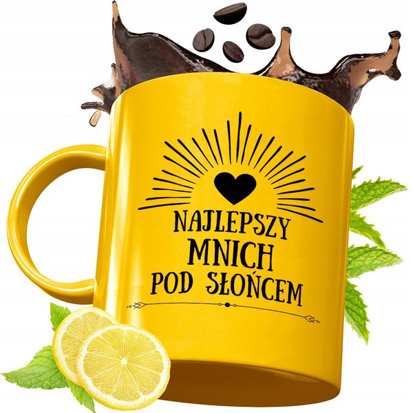 Złoty Kubek Premium Dla Mnicha Prezent Z Nadrukiem Ze Zdjęciem zdjęcie 1