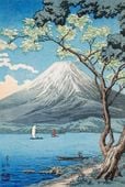 Plakat 30x45cm Mount Fuji from Lake Yamanaka, Takahashi Japoński Vintage