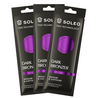Soleo Tan Technology Dark Bronzer Mocny Bronzer Do Opalania x3szt 15ml