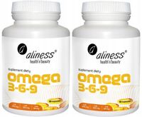 Aliness OMEGA 3-6-9 Olej lniany DHA EPA 180kaps.