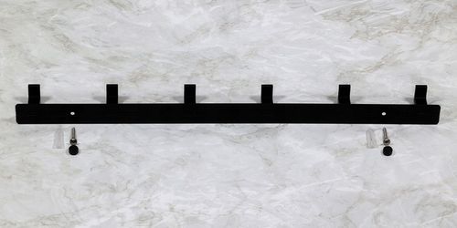 WIESZAK NA UBRANIA DO PRZEDPOKOJU ŚCIENNY CZARNY LOFT LISTWA Z 6 na Arena.pl