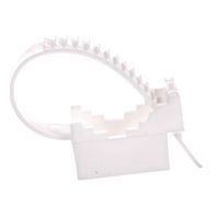 Uchwyt paskowy biały UP-30 opakowanie 50 sztuk ELEKTRO-PLAST OPATÓWEK