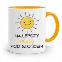 Dla Prezesa Viceprezesa Kubek Żółty Na Prezent Z Nadrukiem Ze Zdjęciem