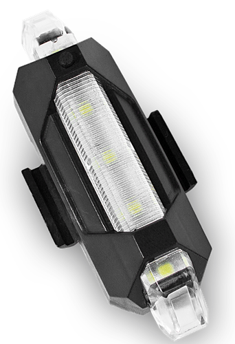 LAMPKA ROWEROWA LED BIAŁA ŚWIATŁO AKUMULATOROWA KABEL USB 4 TRYBY ŚWIATŁA na Arena.pl