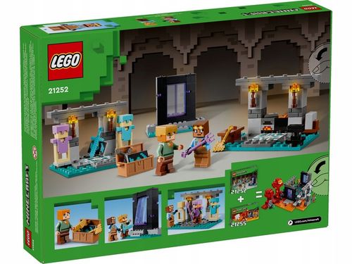 LEGO MINECRAFT Dom w grzybie 21179 + Zbrojownia 21252 MAINCRAFT Figurki na Arena.pl