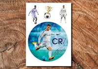 Wydruk cukrowy na tort A4 piłka nożna Ronaldo DIY