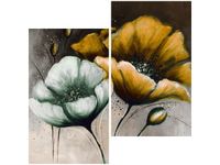 60X60CM MALOWANE MAKI ZÓŁCI DWU OBRAZ ŚCIAN