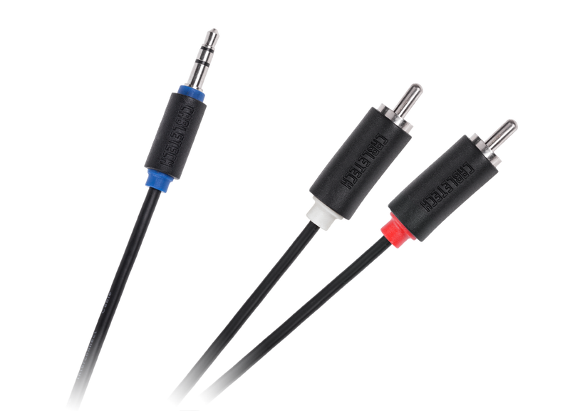 KPO3952-1.8 Kabel Jack 3.5-2RCA 1.8m Cabletech st zdjęcie 1