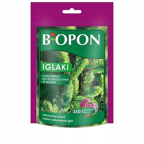 BOPON Nawóz Do Iglaków Koncentrat Rozpuszczany w Wodzie 350 g x 4 sztuki na Arena.pl