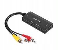 Konwerter HDMI do RCA Adapter AV CINCH CVBS 1080 audi video konwertor