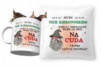 Zestaw Dla Vice Kierownika Poduszka + Kubek Z Nadrukiem Ze Zdjęciem