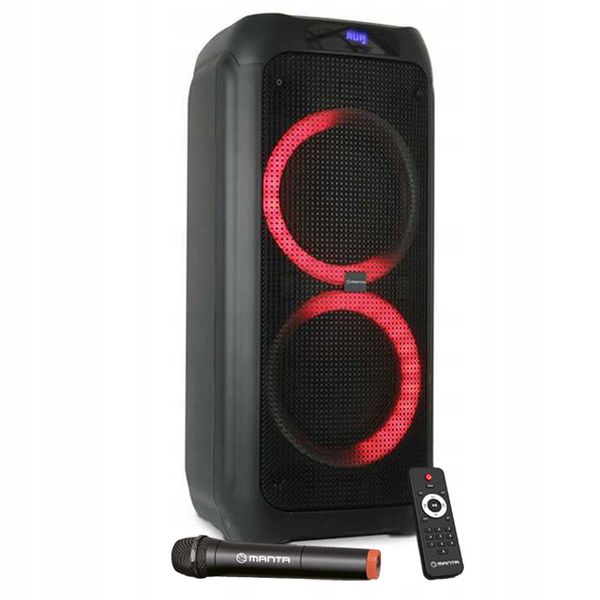 GŁOŚNIK PRZENOŚNY BLUETOOTH KARAOKE MANTA MIKROFON zdjęcie 11