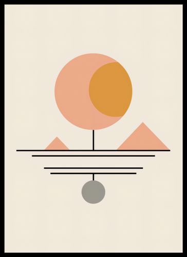 Plakat 39,5x55cm Geometryczna Utopia na Arena.pl