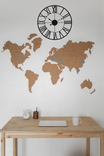 DUŻY METALOWY ZEGAR ŚCIENNY 470MM na Arena.pl