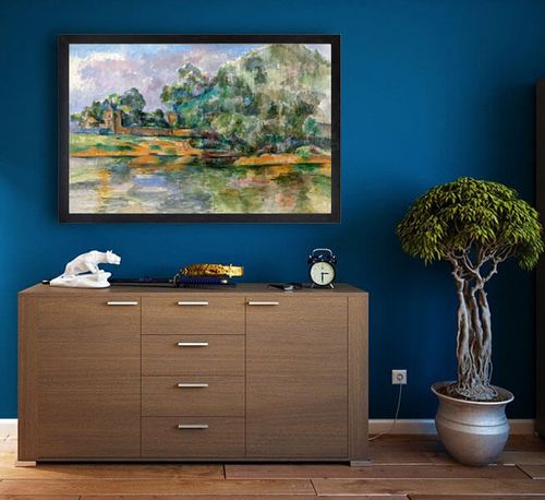 Riverbank, Paul Cézanne - plakat 50x40 cm na Arena.pl