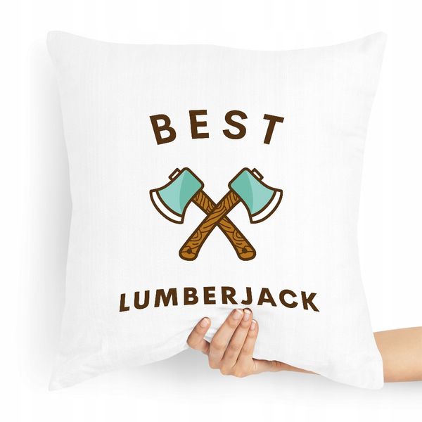 Prezent Poduszka Dla Drwala Best Lumberjack Z Nadrukiem Ze Zdjęciem zdjęcie 1