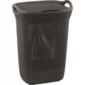 Curver 228410 Kosz Na Pranie Knit 57L Brązowoszary