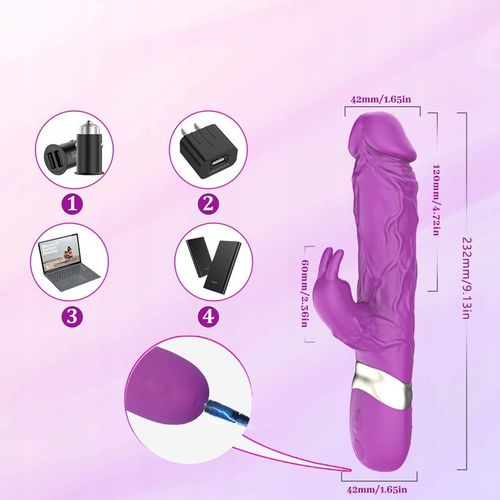 damski wibrator łechtaczk posuwisty z 7 różnymi funkcjami wibracji APP na Arena.pl