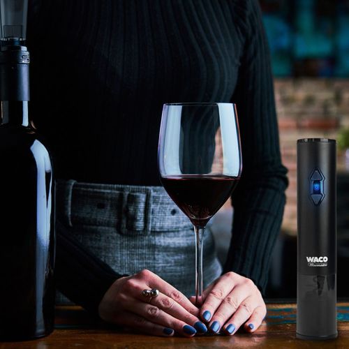 Automatyczny otwieracz do wina OW6 WACO korkociag zestaw prezentowy na Arena.pl