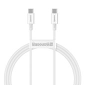 kabel usb-c do usb-c baseus superior series, 100w, 1m (biały)