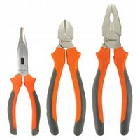 Zestaw SZCZYPIEC szczypce TNĄCE boczne, KOMBINERKI, PROSTE wydłużone - 3szt