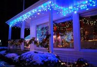 Kurtyna świetlna Sople LAMPKI CHOINKOWE LED sople 301 - 500 lampek FLASH