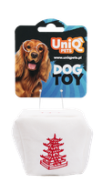 Pluszowa zabawka piszczaca dla psa pudełko z makaronem Uniq Pets