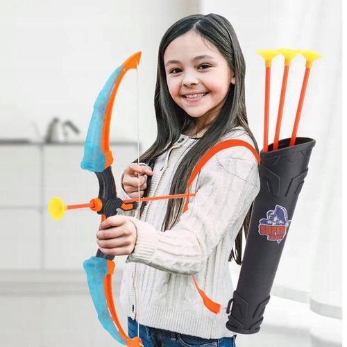 ZESTAW ŁUCZNIKA LED ŚWIECĄCY ŁUK Dla Dzieci STRZAŁY TARCZA Światła Dźwięki na Arena.pl