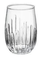 Szklanka wysoka beczułkowata prążkowana 370 ml do soku wody drinków wz. 1