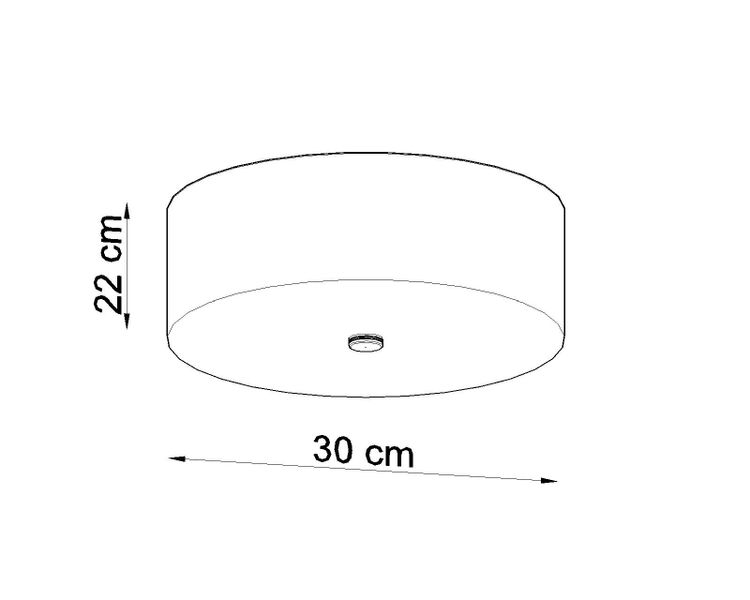 Sufitowa LAMPA okrągła SL.0760 abażurowy plafon nowoczesny czarny zdjęcie 4